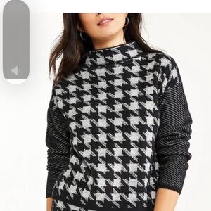 Ann Taylor Houndstooth Sweater